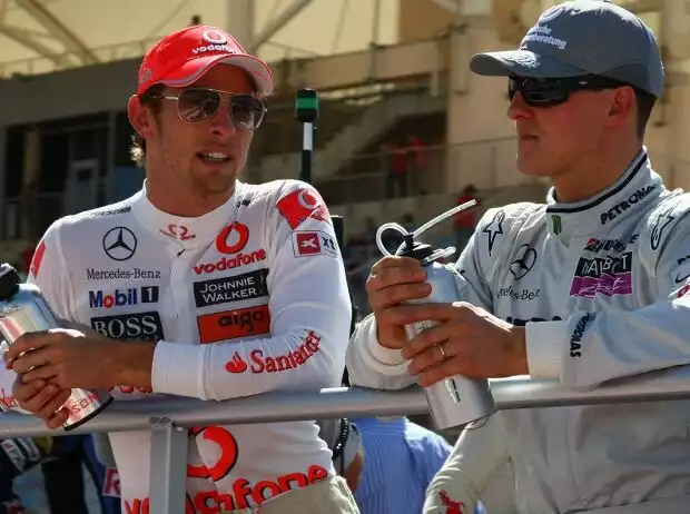 Michael Schumacher, Jenson Button Titel-Bild zur News: Michael Schumacher, Jenson Button