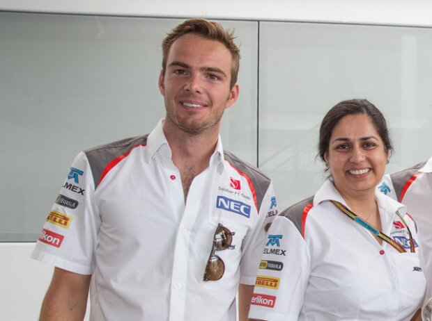 Esteban Gutierrez, Adrian Sutil, Monisha Kaltenborn, Beat Zehnder, Giedo van der Garde Esteban Gutierrez, Adrian Sutil, Monisha Kaltenborn, Beat Zehnder, Giedo van der Garde