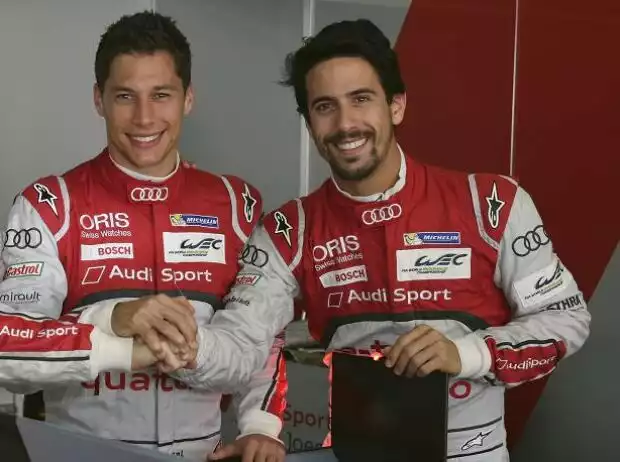 Lucas di Grassi, Tom Kristensen, Loic Duval Titel-Bild zur News: Lucas di Grassi, Tom Kristensen, Loic Duval