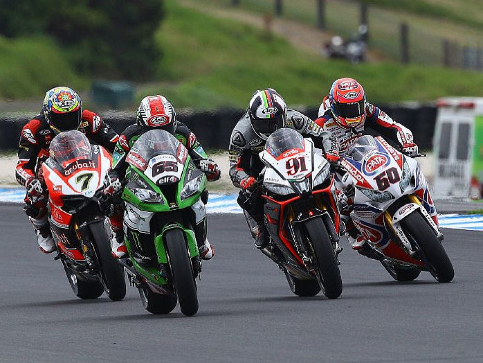 Leon Haslam, Chaz Davies, Jonathan Rea, Michael van der Mark