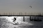 Kitesurfer im Albert Park