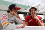 Carlos Sainz jun. (Toro Rosso) und Roberto Merhi (Manor Marussia) 