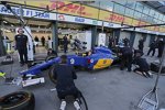 Boxenstoppübung bei Sauber