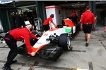 Ein Manor Marussia in Der Box