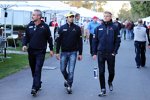 Beat Zehnder, Felipe Nasr (Sauber) und Marcus Ericsson (Sauber) 