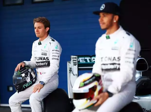Titel-Bild zur News: Nico Rosberg, Lewis Hamilton