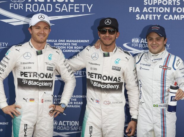 Lewis Hamilton, Nico Rosberg, Felipe Massa Lewis Hamilton, Nico Rosberg, Felipe Massa