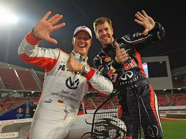 Michael Schumacher, Sebastian Vettel Titel-Bild zur News: Michael Schumacher, Sebastian Vettel