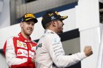 Lewis Hamilton (Mercedes) und Sebastian Vettel (Ferrari) 