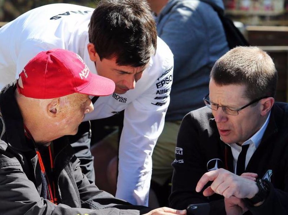 Niki Lauda, Toto Wolff, Andy Cowell