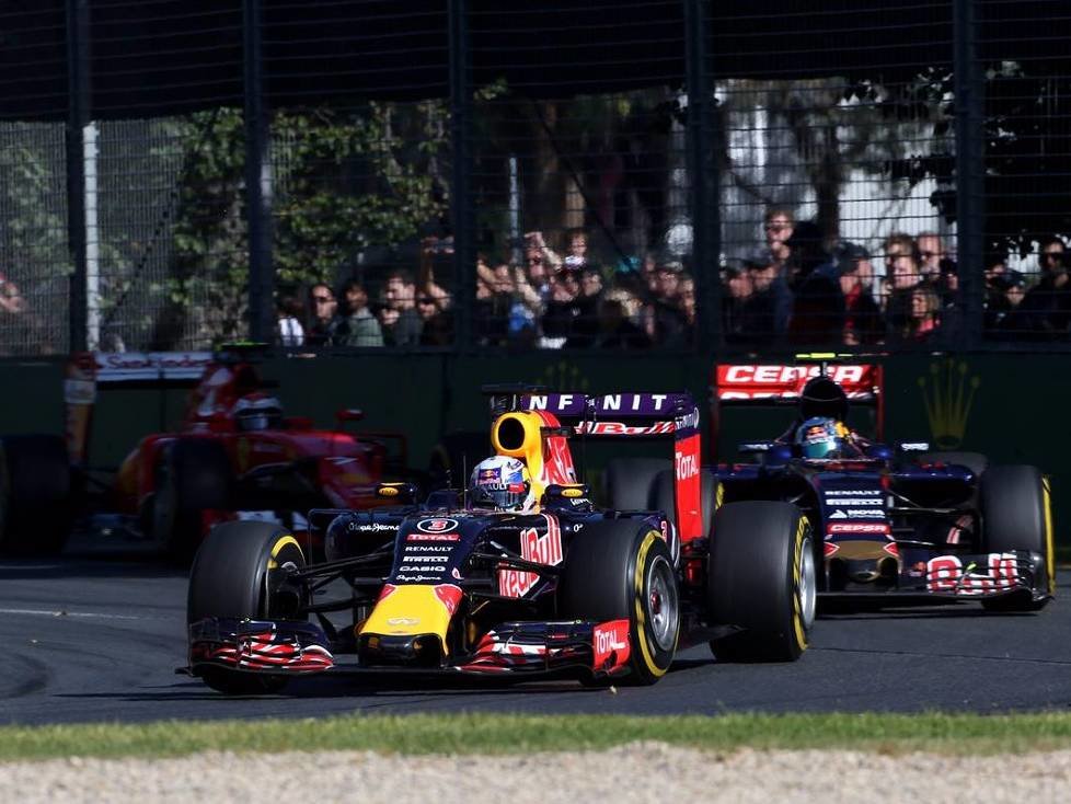 Daniel Ricciardo, Carlos Sainz, Kimi Räikkönen
