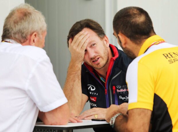 Helmut Marko, Christian Horner, Cyril Abiteboul