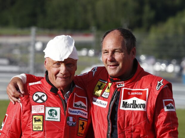 Titel-Bild zur News: Gerhard Berger & Niki Lauda