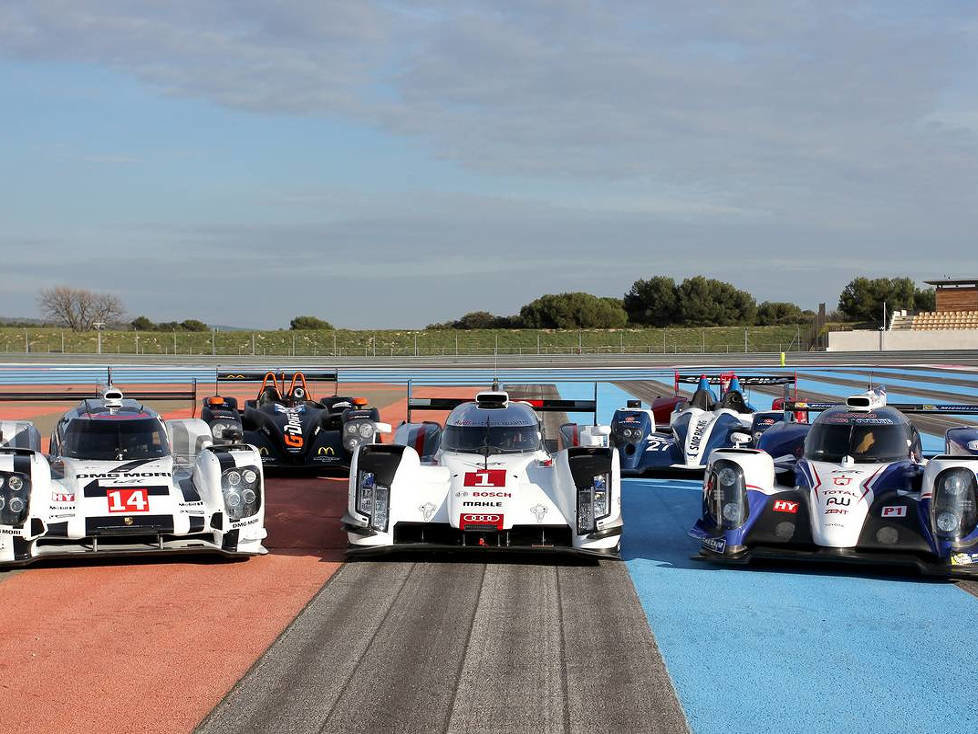 Romain Dumas, Neel Jani, Marc Lieb, Tom Kristensen, Loic Duval, Allan McNish, Alexander Wurz, Kazuki Nakajima