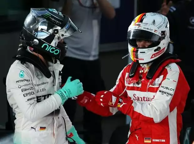 Nico Rosberg, Sebastian Vettel Titel-Bild zur News: Nico Rosberg, Sebastian Vettel