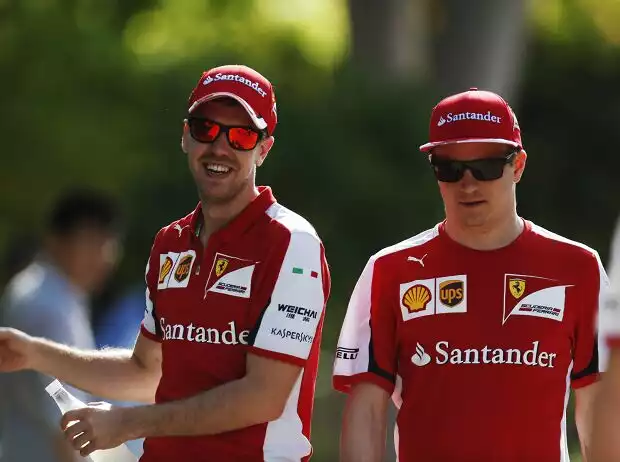 Sebastian Vettel, Kimi Räikkönen Titel-Bild zur News: Sebastian Vettel, Kimi Räikkönen