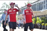 Sebastian Vettel (Ferrari) und Kimi Räikkönen (Ferrari) 