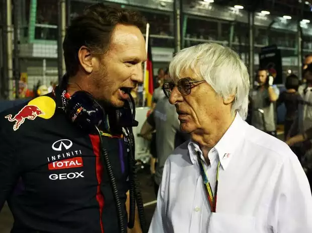 Christian Horner, Bernie Ecclestone Titel-Bild zur News: Christian Horner, Bernie Ecclestone