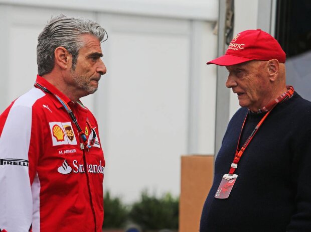 Titel-Bild zur News: Maurizio Arrivabene, Niki Lauda