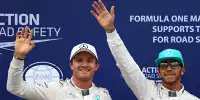 Bild zum Inhalt: Rosberg blockiert Hamilton: Kontroverse bei Mercedes?