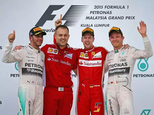 Lewis Hamilton, Sebastian Vettel, Nico Rosberg Titel-Bild zur News: Lewis Hamilton, Sebastian Vettel, Nico Rosberg