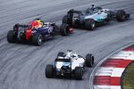 Nico Rosberg (Mercedes), Daniel Ricciardo (Red Bull) und Felipe Massa (Williams) 