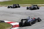 Sergio Perez (Force India), Fernando Alonso (McLaren) und Jenson Button (McLaren) 