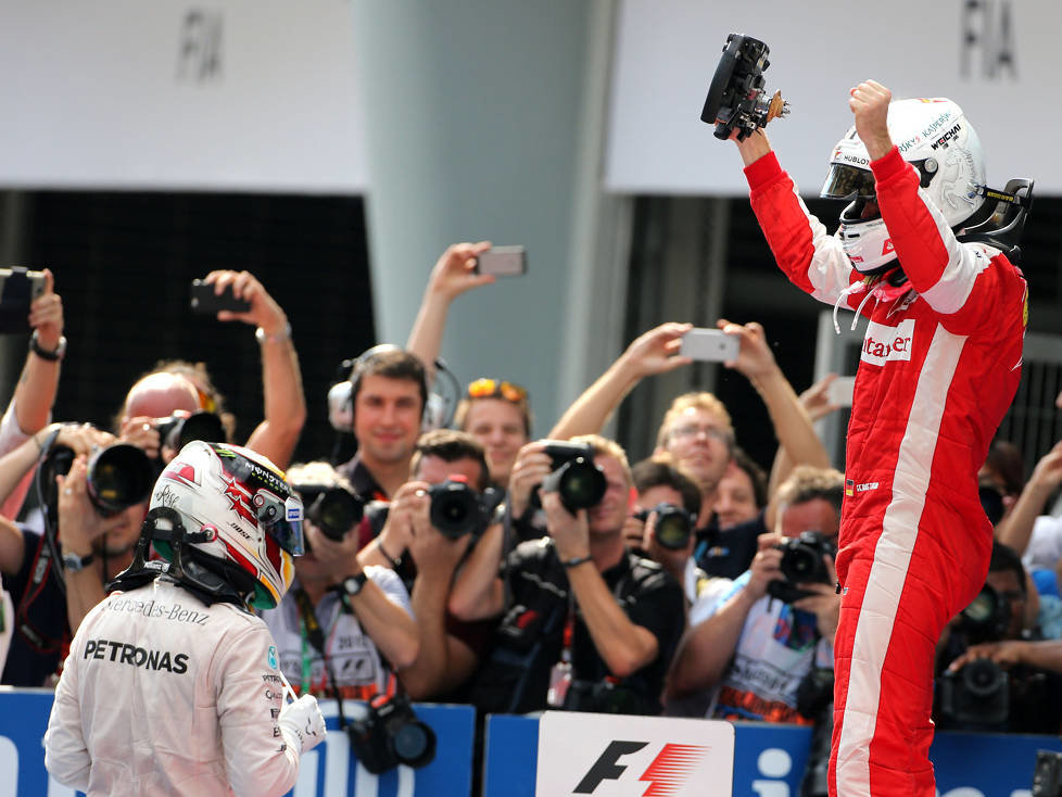 Sebastian Vettel, Lewis Hamilton
