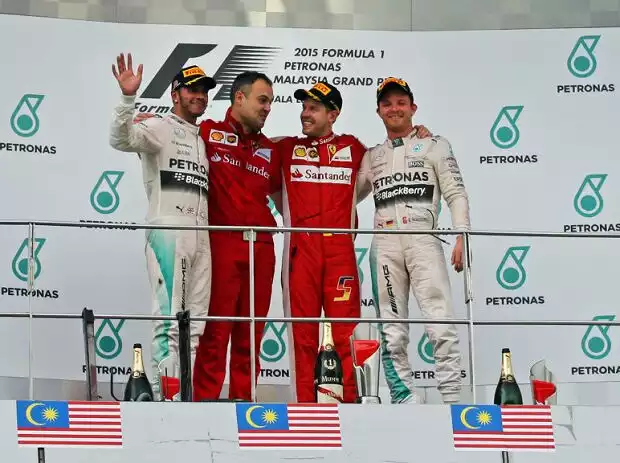 Lewis Hamilton, Sebastian Vettel, Nico Rosberg Titel-Bild zur News: Lewis Hamilton, Sebastian Vettel, Nico Rosberg