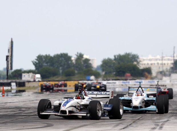 Paul Tracy vor Graham Rahal in Cleveland 2007 Paul Tracy vor Graham Rahal in Cleveland 2007