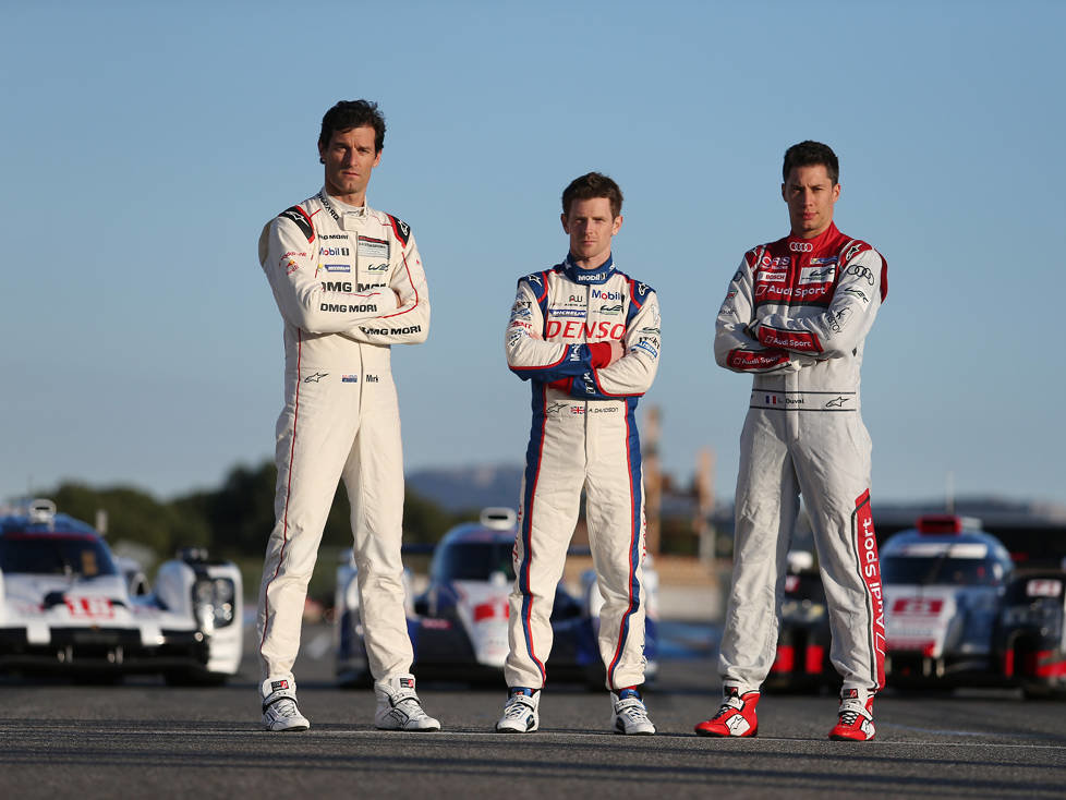 Anthony Davidson, Loic Duval, Mark Webber