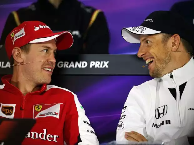 Sebastian Vettel, Jenson Button Titel-Bild zur News: Sebastian Vettel, Jenson Button