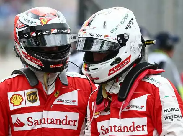 Kimi Räikkönen, Sebastian Vettel Titel-Bild zur News: Kimi Räikkönen, Sebastian Vettel