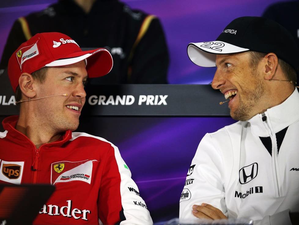 Sebastian Vettel, Jenson Button