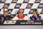 Marc Marquez, Andrea Iannone und Valentino Rossi 