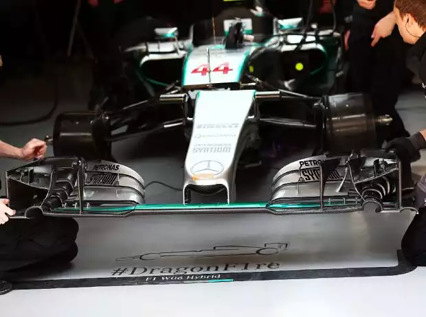 Frontflügel Mercedes Lewis Hamilton Titel-Bild zur News: Frontflügel Mercedes Lewis Hamilton