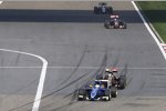 Marcus Ericsson (Sauber), Pastor Maldonado (Lotus) und Max Verstappen (Toro Rosso) 