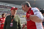 Niki Lauda und Maurizio Arrivabene 