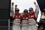 Marcel Fässler (Audi Sport), Andre Lotterer (Audi Sport) und Benoit Treluyer (Audi Sport) 