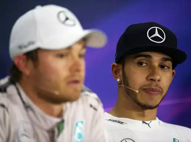 Titel-Bild zur News: Nico Rosberg, Lewis Hamilton