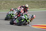 Jonathan Rea vor Tom Sykes (Kawasaki) 