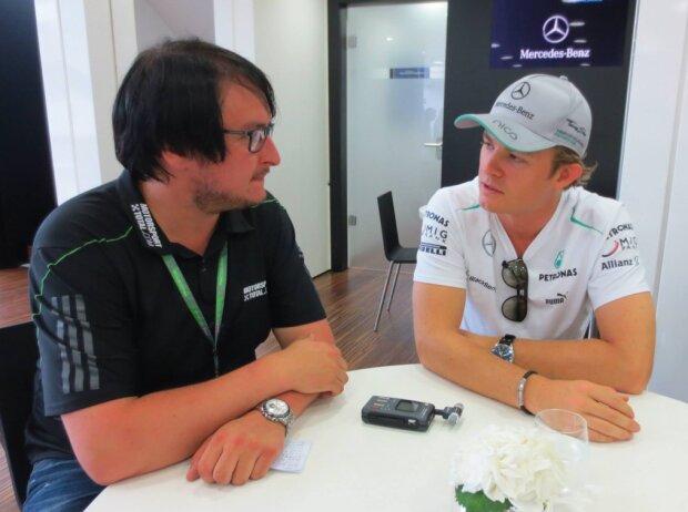 Chefredakteur Christian Nimmervoll und Nico Rosberg Chefredakteur Christian Nimmervoll und Nico Rosberg