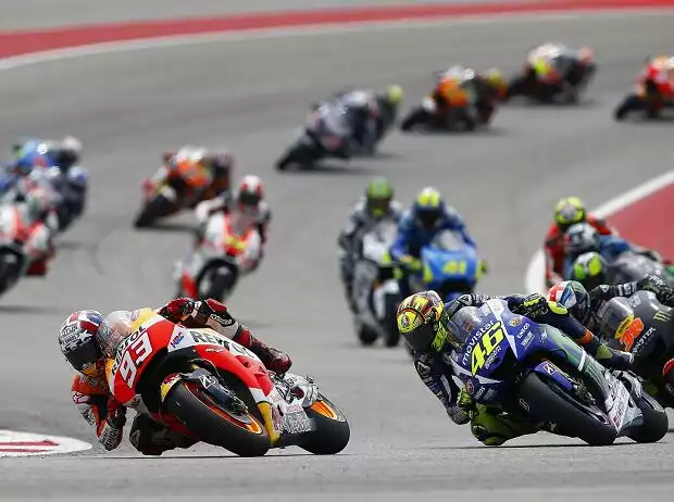 Marc Marquez, Valentino Rossi Titel-Bild zur News: Marc Marquez, Valentino Rossi