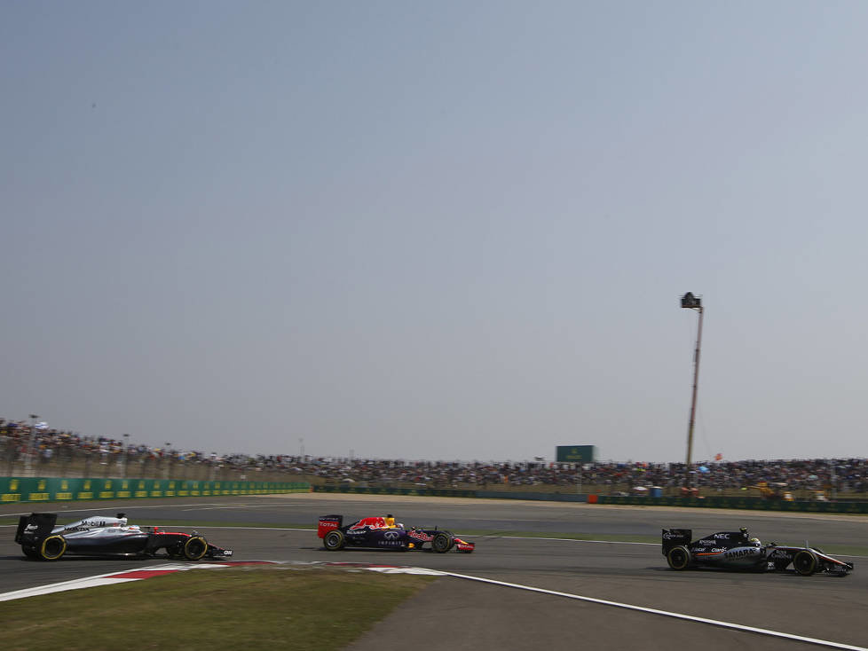 Daniel Ricciardo, Fernando Alonso, Sergio Perez