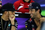 Lewis Hamilton (Mercedes) und Daniel Ricciardo (Red Bull) 