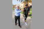 Bernie Ecclestone und Lewis Hamilton (Mercedes) 