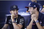 Lewis Hamilton (Mercedes) und Daniel Ricciardo (Red Bull) 