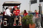 Bernie Ecclestone und Sebastian Vettel (Ferrari) 