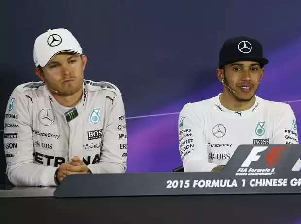 Titel-Bild zur News: Lewis Hamilton, Nico Rosberg, Sebastian Vettel