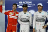 Bild zum Inhalt: Formel-1-Qualifying Bahrain 2015: Hamilton vor Vettel